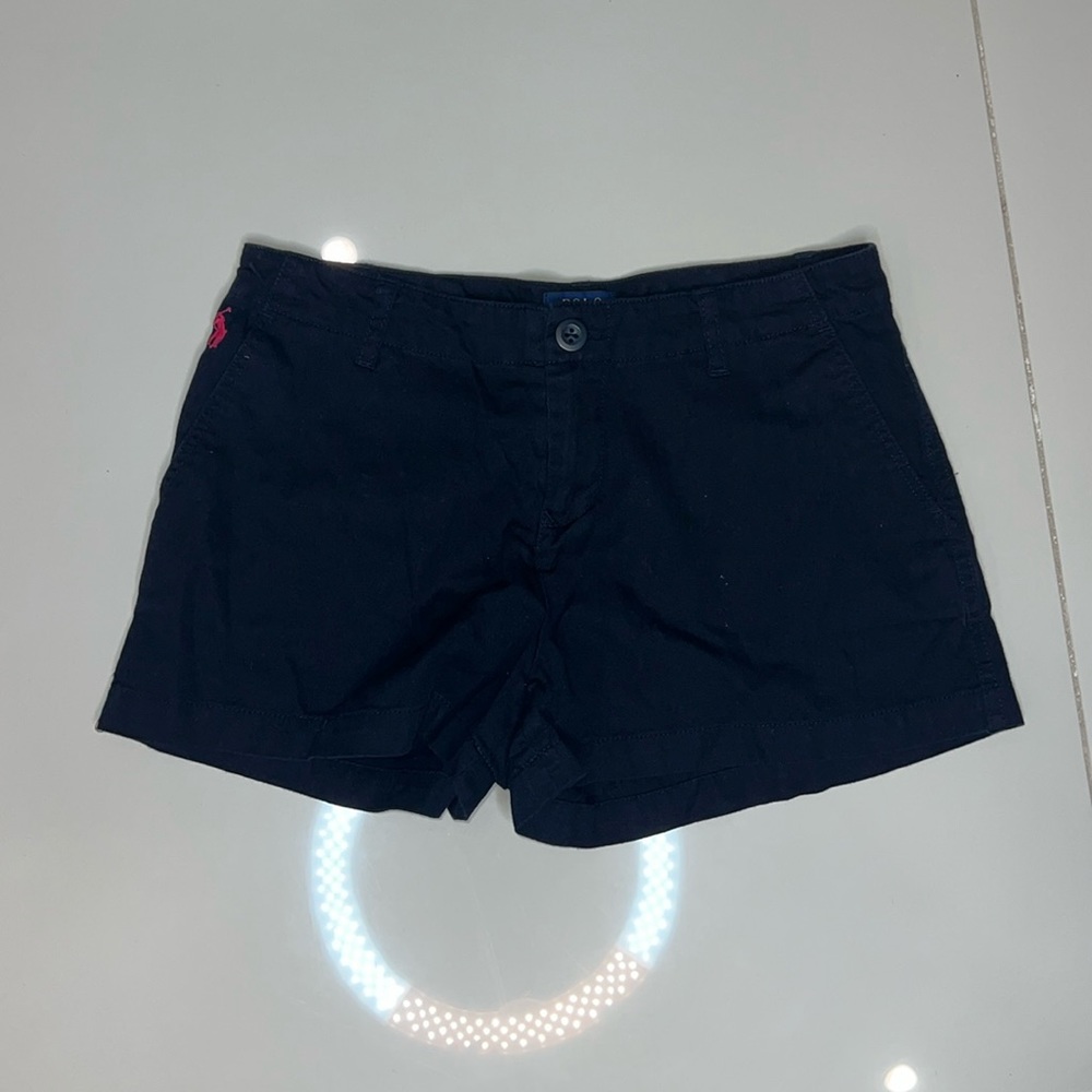 Girls Navy Polo Ralph Lauren Shorts